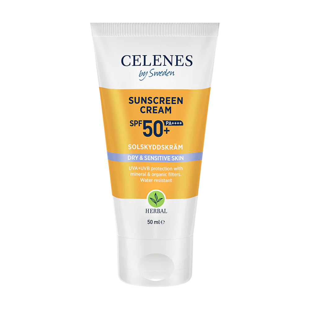 Herbal Solskyddskräm För Torr & Känslıg Hud Spf 50+