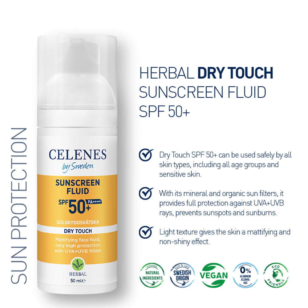 Herbal Dry Touch Solskydd Spf 50+