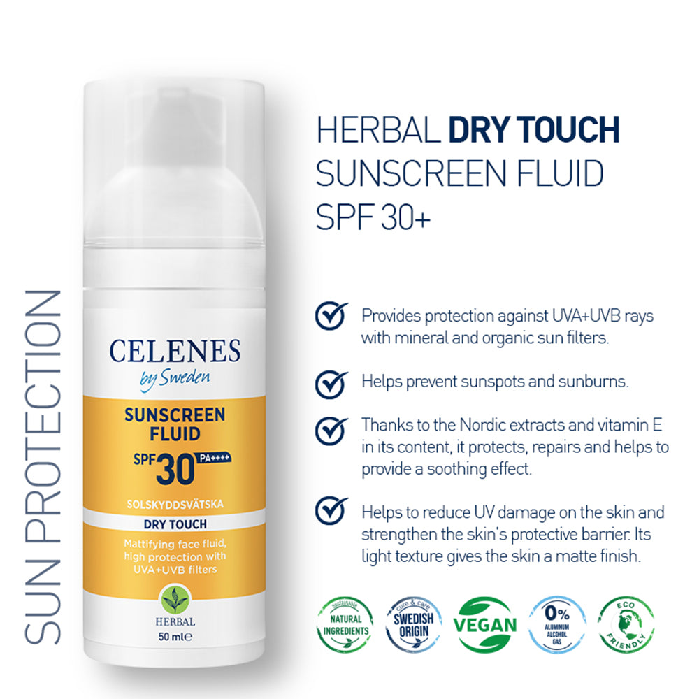 Herbal Dry Touch Solskydd Spf 30+