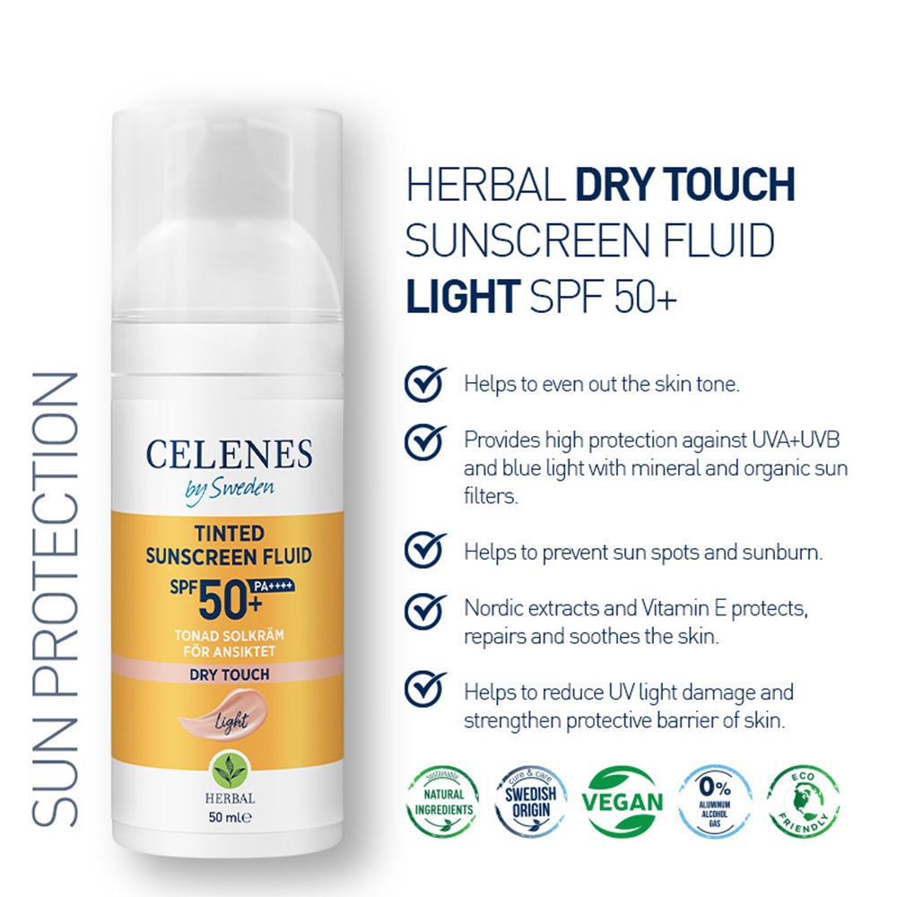 Herbal Dry Touch Tonad  Solskydd Spf 50+